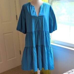 Chico's Vibrant Blue and Soft White Apparel